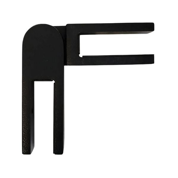 Glass-to-Glass Adjustable Bracket - Black By GV Hardware