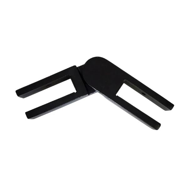 Black Glass-to-Glass Adjustable Bracket By GV Hardware