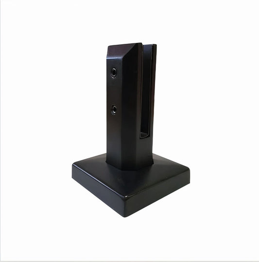 Heavy Duty glass railing spigot matte black - GV Hardware
