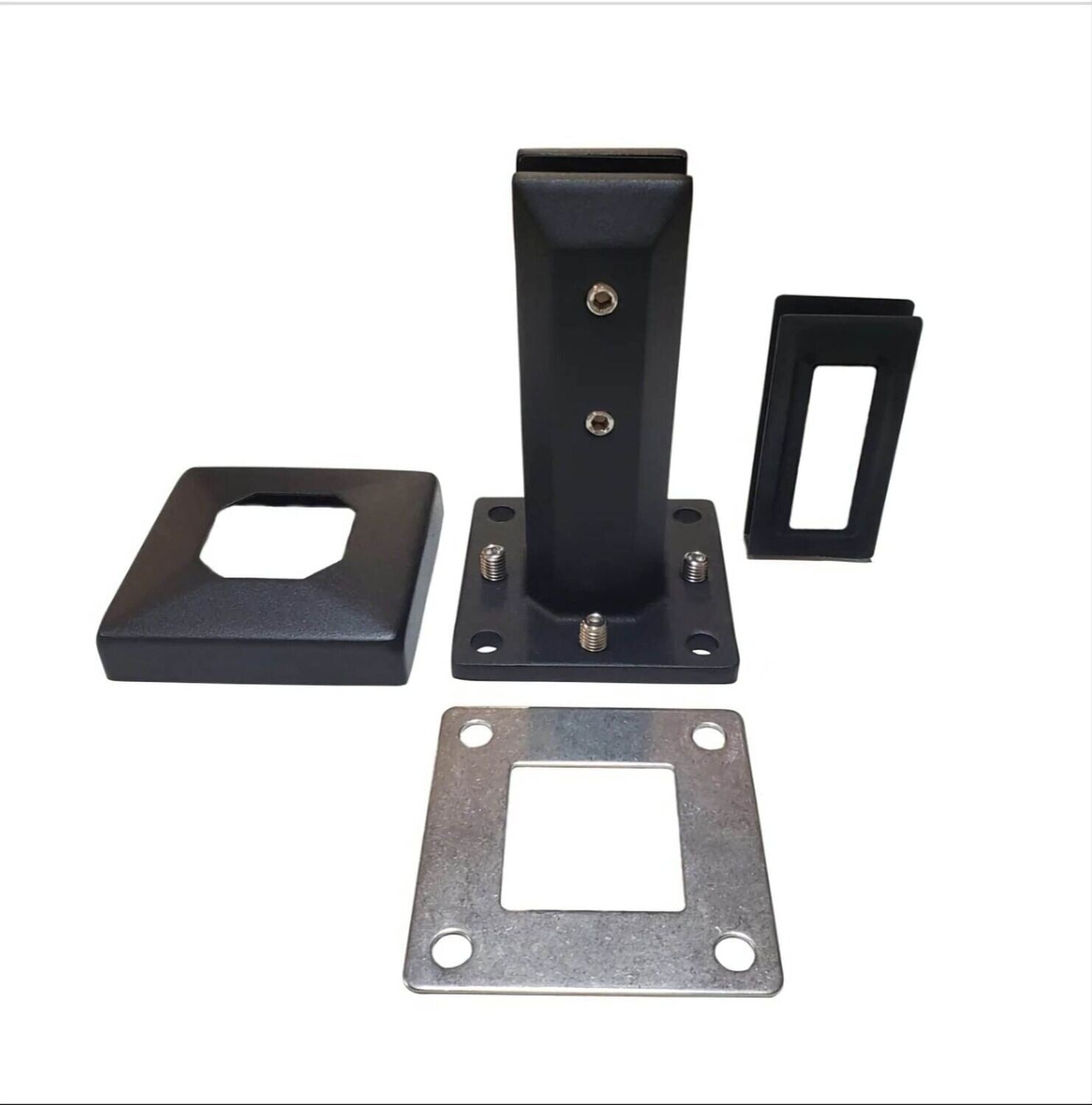 Heavy Duty glass spigot brushed satin finish - GV Hardware